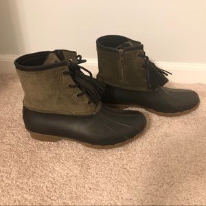 Salt water boots, duck boots